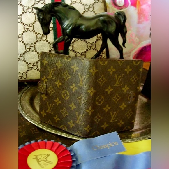 RARE Vintage LOUIS VUITTON PHOTO ALBUM Holiday Vacation Picture Portfolio Agenda - Picture 2 of 10